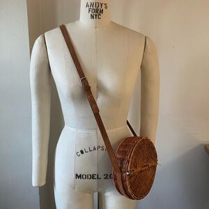 Rachel Comey Brown Woven Crossbody Bag
